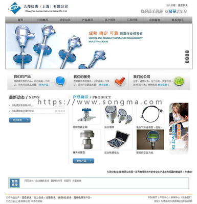规整与美观并存 上海仪表器械公司企业建站系统源码XYM157 ASP后端解析